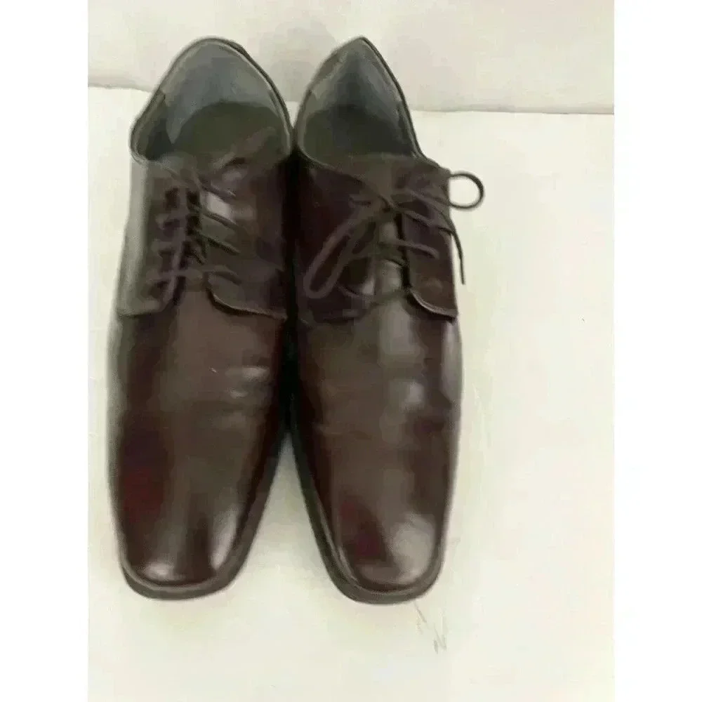 Calvin Klein Brown‎ Shiny Oxford Dress Men's Shoes Size 13